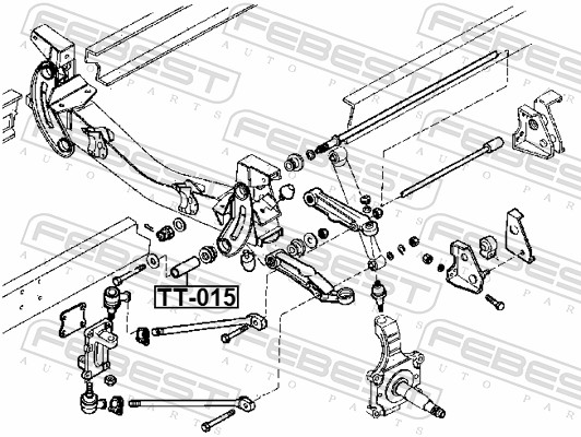 FEBEST Hülse, Querlenkerlagerung tt015 für Iveco