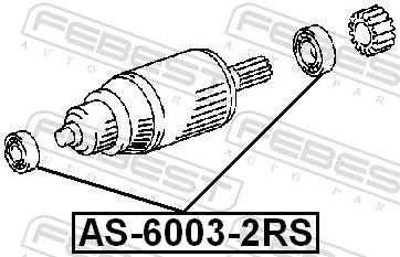 FEBEST Antriebslager, Starter as60032rs für MITSUBISHI DAIHATSU VAG Ford ISUZU MAZDA