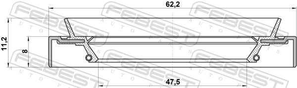 FEBEST Dichtring, Radnabe 95hds49620811x für Suzuki