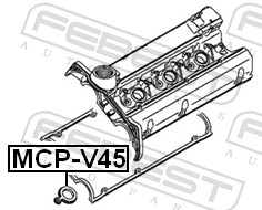 FEBEST Dichtring, Kerzenschacht mcpv45 für MITSUBISHI
