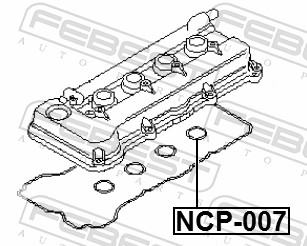 FEBEST Dichtring, Kerzenschacht ncp007 für NISSAN