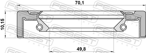 FEBEST Wellendichtring, Radnabe 95gcy51701010x Hinterachse beidseitig für MAZDA HYUNDAI