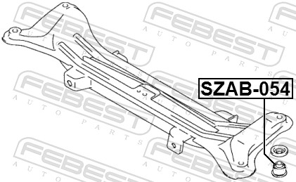 FEBEST Lagerung, Achskörper szab054 Hinterachse für Suzuki
