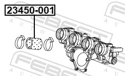 FEBEST Ladeluftschlauch 23450001 für VAG