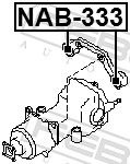 FEBEST Lagerung, Differential nab333 für NISSAN