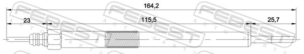 FEBEST Glühkerze 02642001 für Opel GM NISSAN RENAULT