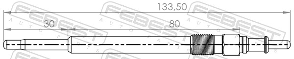FEBEST Glühkerze 16642006 für Mercedes
