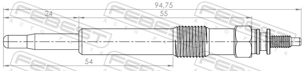 FEBEST Glühkerze 21642003 für Ford