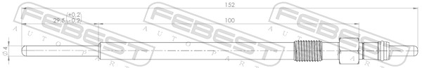 FEBEST Glühkerze 28642002 für Opel ALFAROME/Fiat/LANCI GM