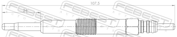 FEBEST Glühkerze 29642001 für Ford LAND ROVER