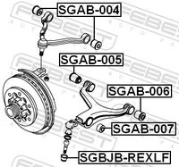 FEBEST Reparatursatz, Trag-/Fhrungsgelenk, Art.-Nr. SGBJB-REXLF