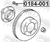 FEBEST Radbolzen, Art.-Nr. 0184-001
