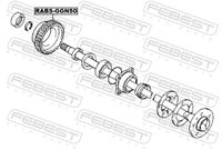 FEBEST Sensorring, ABS, Art.-Nr. RABS-GGN50