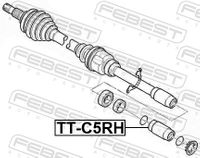 FEBEST Gelenksatz, Antriebswelle f&uuml;r CITROËN C4 I (LC_), Art.-Nr. TT-C5RH