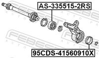 FEBEST Lager, Antriebswelle, Art.-Nr. AS-335515-2RS