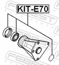 FEBEST Lager, Antriebswelle, Art.-Nr. KIT-E70