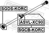 FEBEST Lager, Gelenkwellenmittellager, Art.-Nr. SGCB-KORC