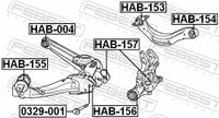 FEBEST Lagerung, Lenker, Art.-Nr. HAB-004