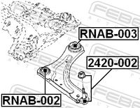 FEBEST Lagerung, Lenker, Art.-Nr. RNAB-003
