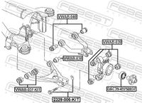 FEBEST Reparatursatz, Querlenker, Art.-Nr. VWAB-037-KIT