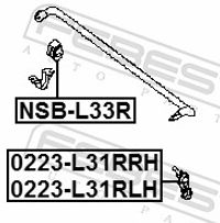 FEBEST Stange/Strebe, Stabilisator, Art.-Nr. 0223-L33RLH