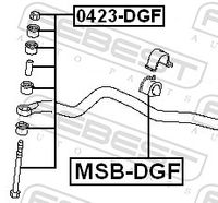 FEBEST Stange/Strebe, Stabilisator, Art.-Nr. 0423-DGF
