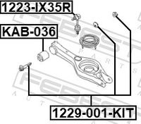 FEBEST Sturzkorrekturschraubensatz, Art.-Nr. 1229-001-KIT