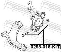 FEBEST Achsschenkelbolzensatz, Art.-Nr. 0298-016-KIT