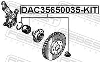 FEBEST Radlagersatz, Art.-Nr. DAC35650035-KIT