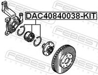 FEBEST Radlagersatz, Art.-Nr. DAC40840038-KIT
