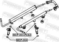 FEBEST Dichtring, Einspritzventil, Art.-Nr. MCP-003-PCS2