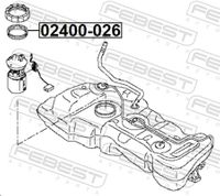 FEBEST Dichtung, Kraftstoffbeh�lter, Art.-Nr. 02400-026