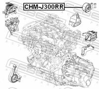 FEBEST Lagerung, Motor, Art.-Nr. CHM-J300RR