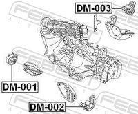 FEBEST Lagerung, Motor, Art.-Nr. DM-001