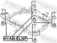 FEBEST Lagerung, Achskrper, Art.-Nr. HYAB-ELNF