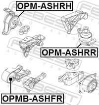 FEBEST Lagerung, Motor, Art.-Nr. OPMB-ASHFR