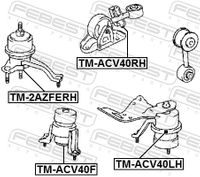 FEBEST Lagerung, Motor, Art.-Nr. TM-ACV40LH