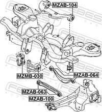 FEBEST Lagerung, Differential, Art.-Nr. MZAB-104