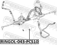 FEBEST Wellendichtring, Servopumpe, Art.-Nr. RINGOL-043-PCS10