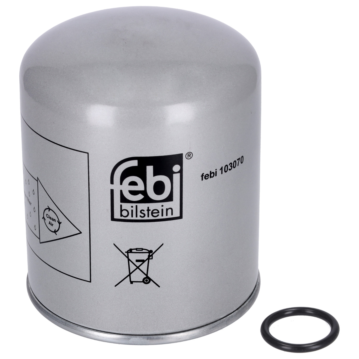 FEBI BILSTEIN Lufttrocknerpatrone, Druckluftanlage 103070 136mm für DAF