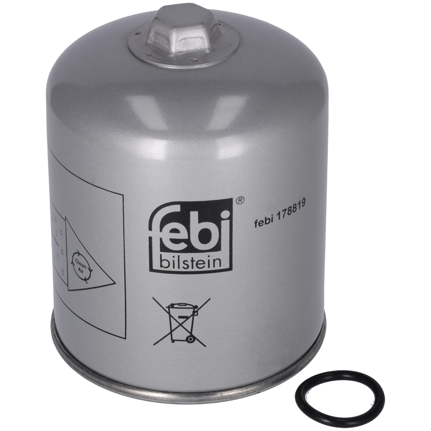 FEBI BILSTEIN Lufttrocknerpatrone, Druckluftanlage 178819 136mm für DAF