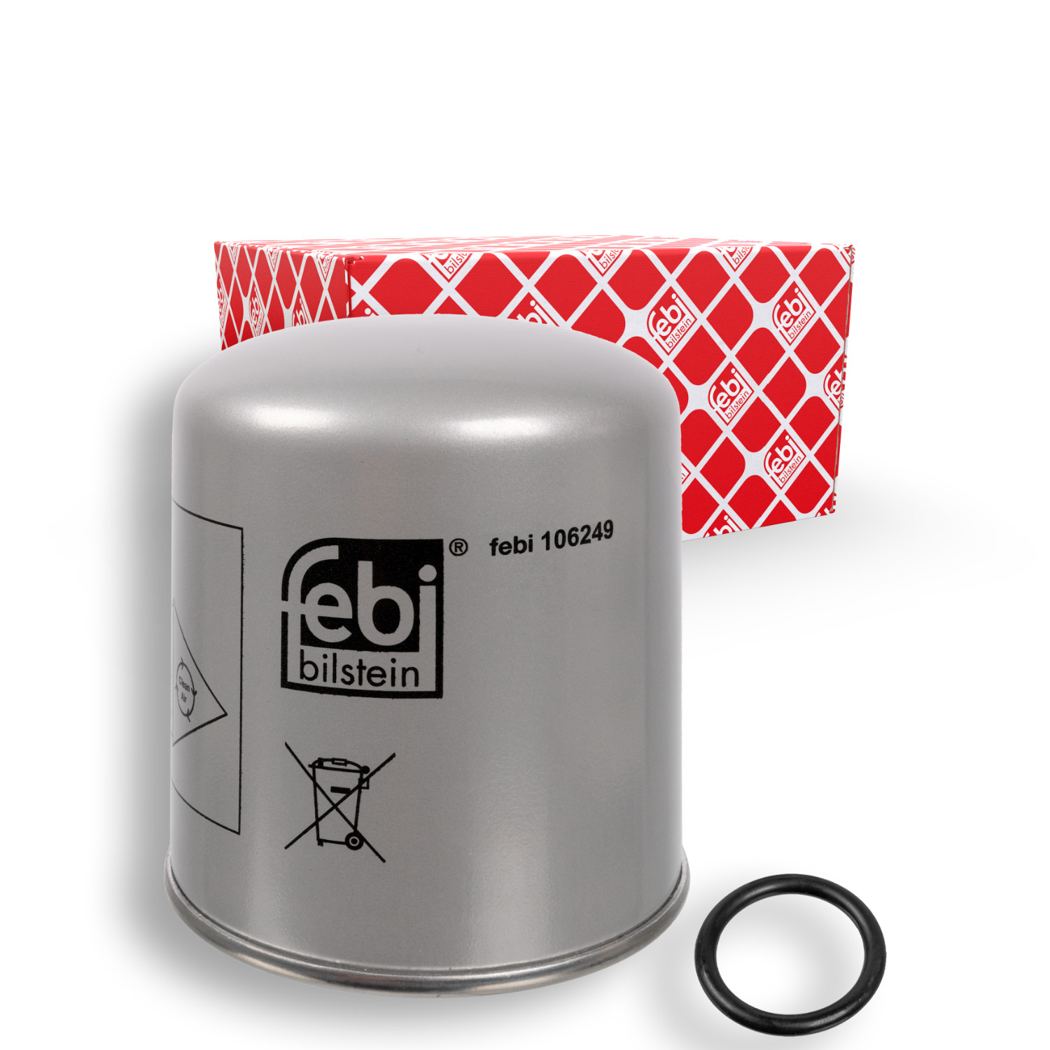 FEBI BILSTEIN Lufttrocknerpatrone, Druckluftanlage 106249 136mm für Mercedes