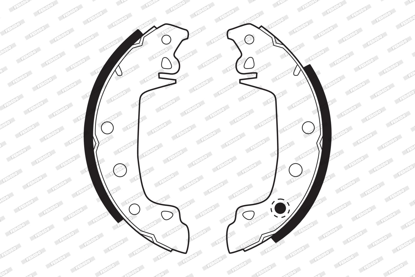 Ferodo Bremsbackensatz Fsb43 Für Talbot Peugeot Fiat Seat Citroën Renault Dacia Trucks Ldv