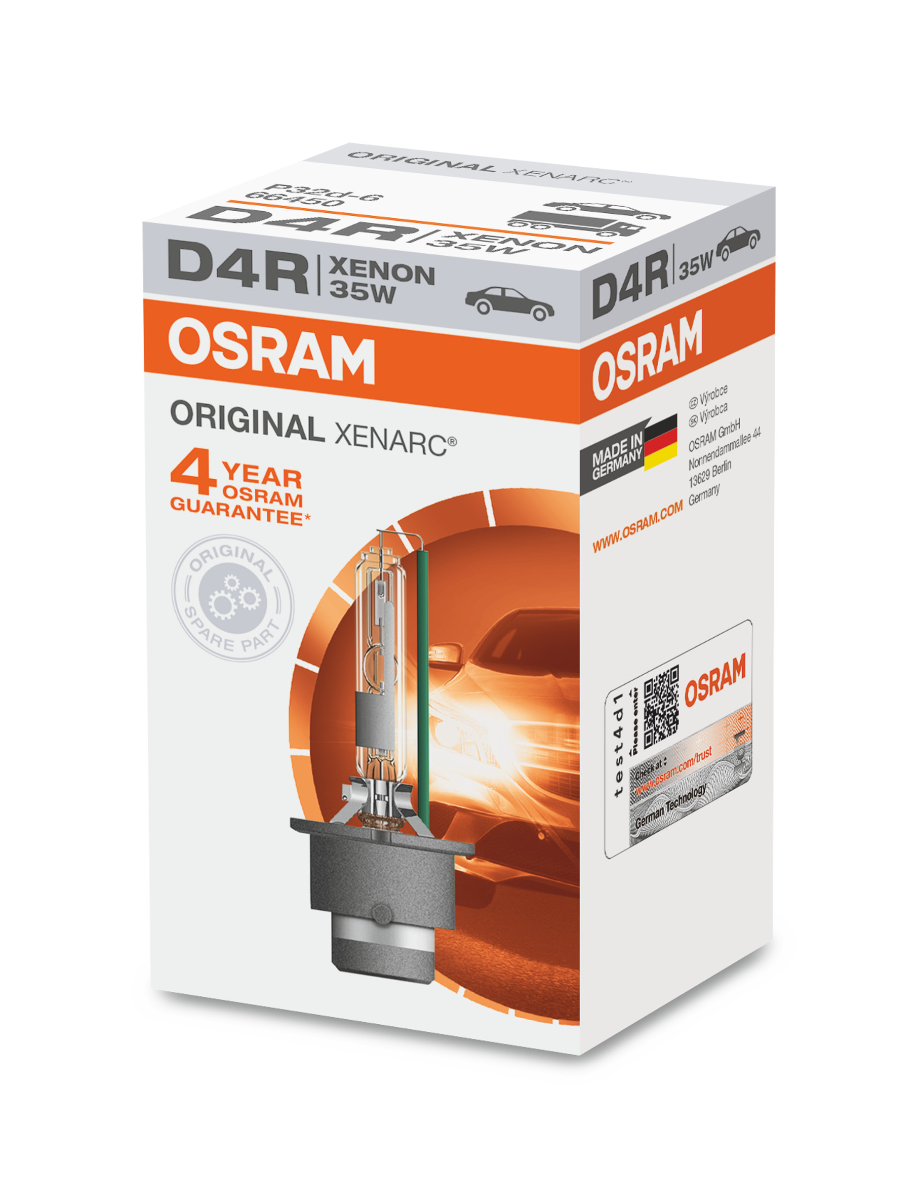 OSRAM Glühlampe, Hauptscheinwerfer D4R Xenarc 35W (1 Stk.) 66450