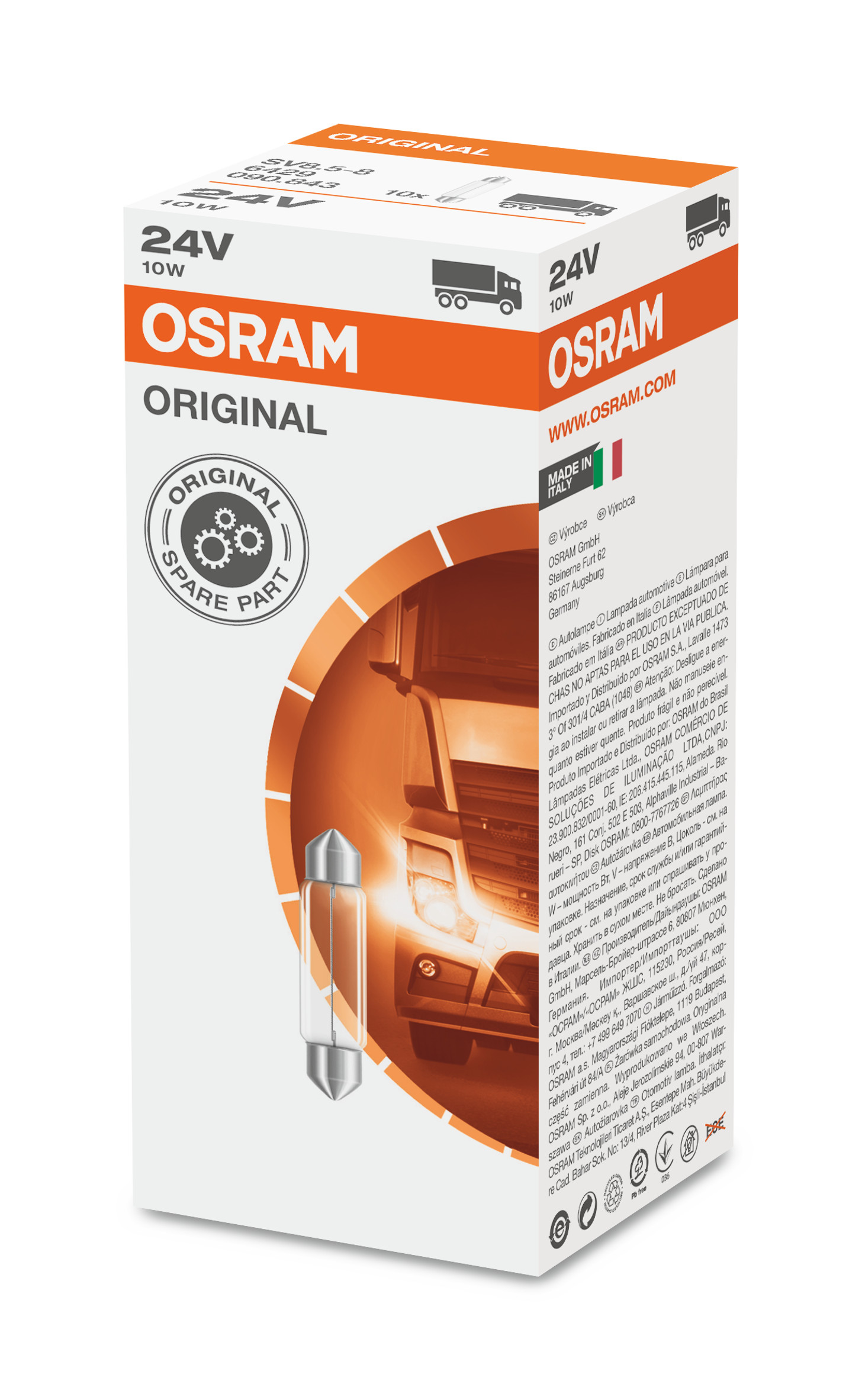 OSRAM Glühlampe, Leseleuchte Innenraumleuchte 6429