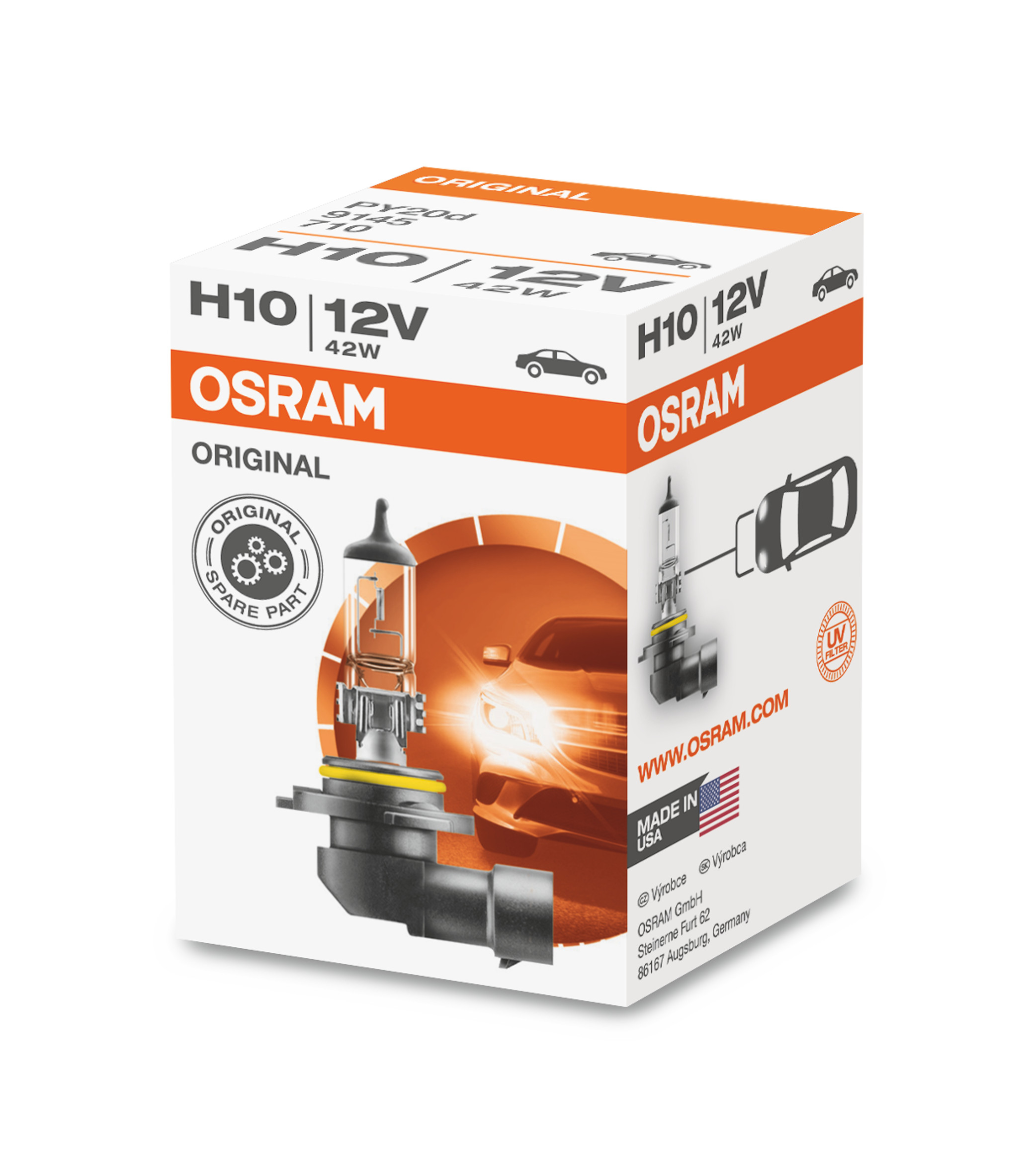 OSRAM Glühlampe, Nebelscheinwerfer H10 Original 42W (1 Stk.) 9145