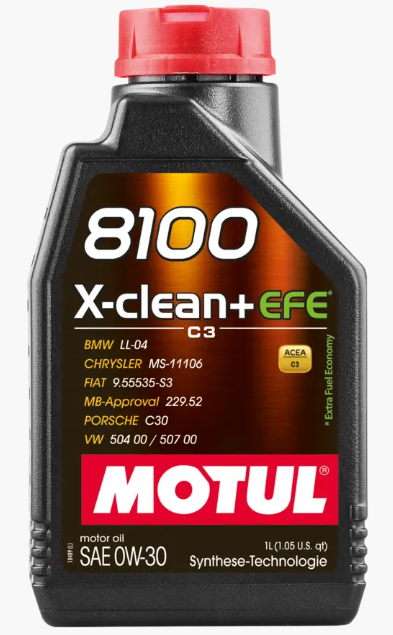 MOTUL Motoröl 8100 X-CLEAN+ EFE 0W-30 [1L] 111676 1l für Fiat VW