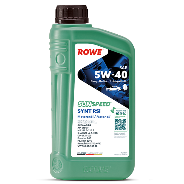 ROWE Motoröl SUNSPEED SYNT RSi SAE 5W-40 [1 L] 4920068001099 1l