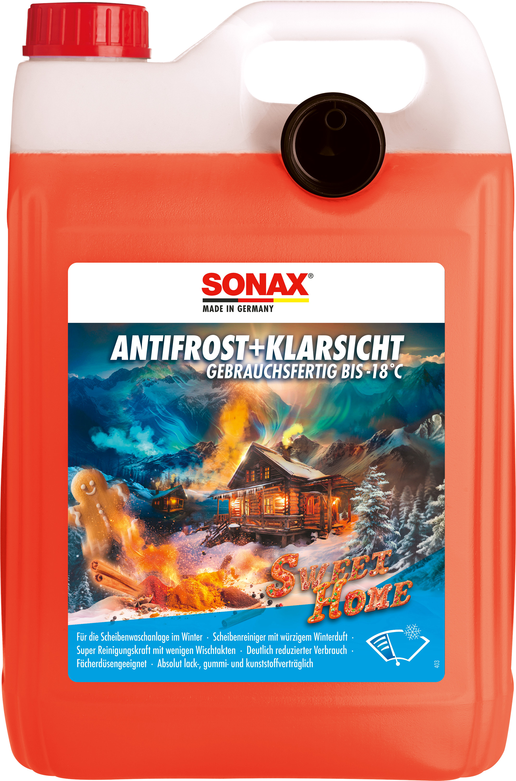 Sonax Scheibenfrostschutz Sweet Home 5l Antifrost + Klarsicht gebrauchsfertig -18°C - Image 2