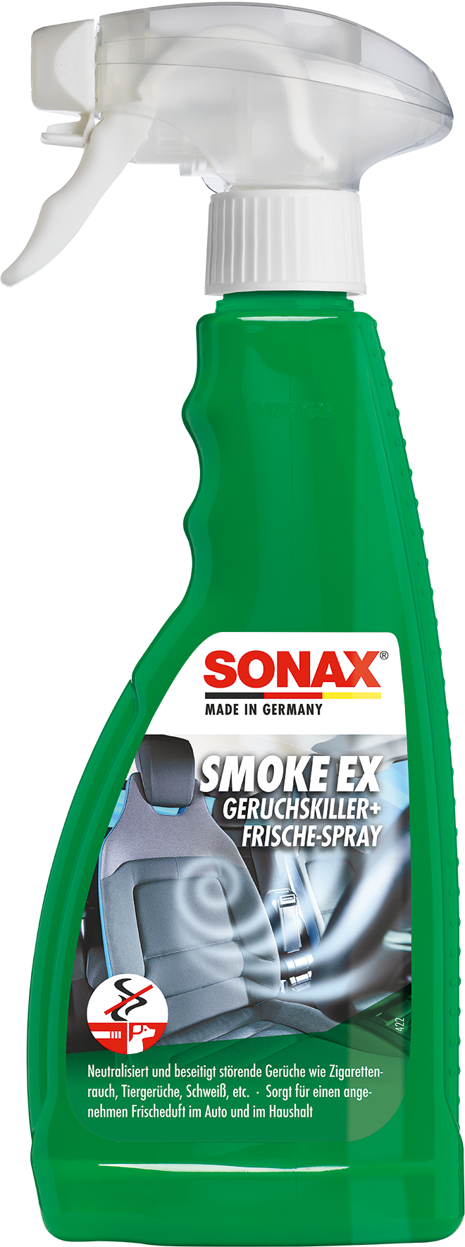 SONAX Lufterfrischer SmokeEx Geruchskiller+Frische-Spray [500 ml] 02922410 0.5l